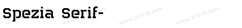 Spezia Serif字体转换